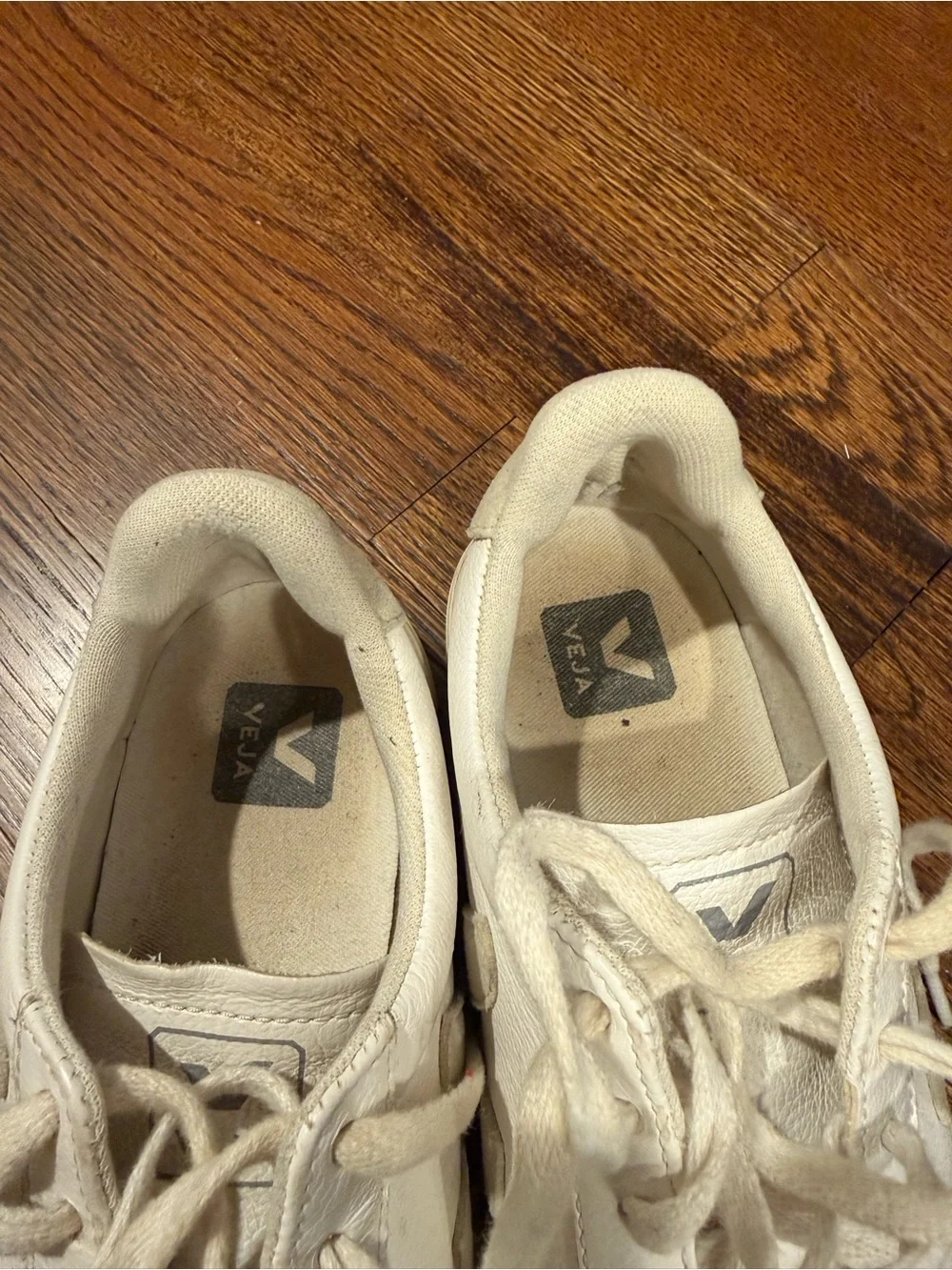 Veja Low-Top Sneakers in Off-White/Cream